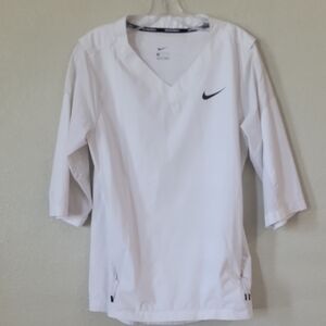Nike White Top with Black Swoosh